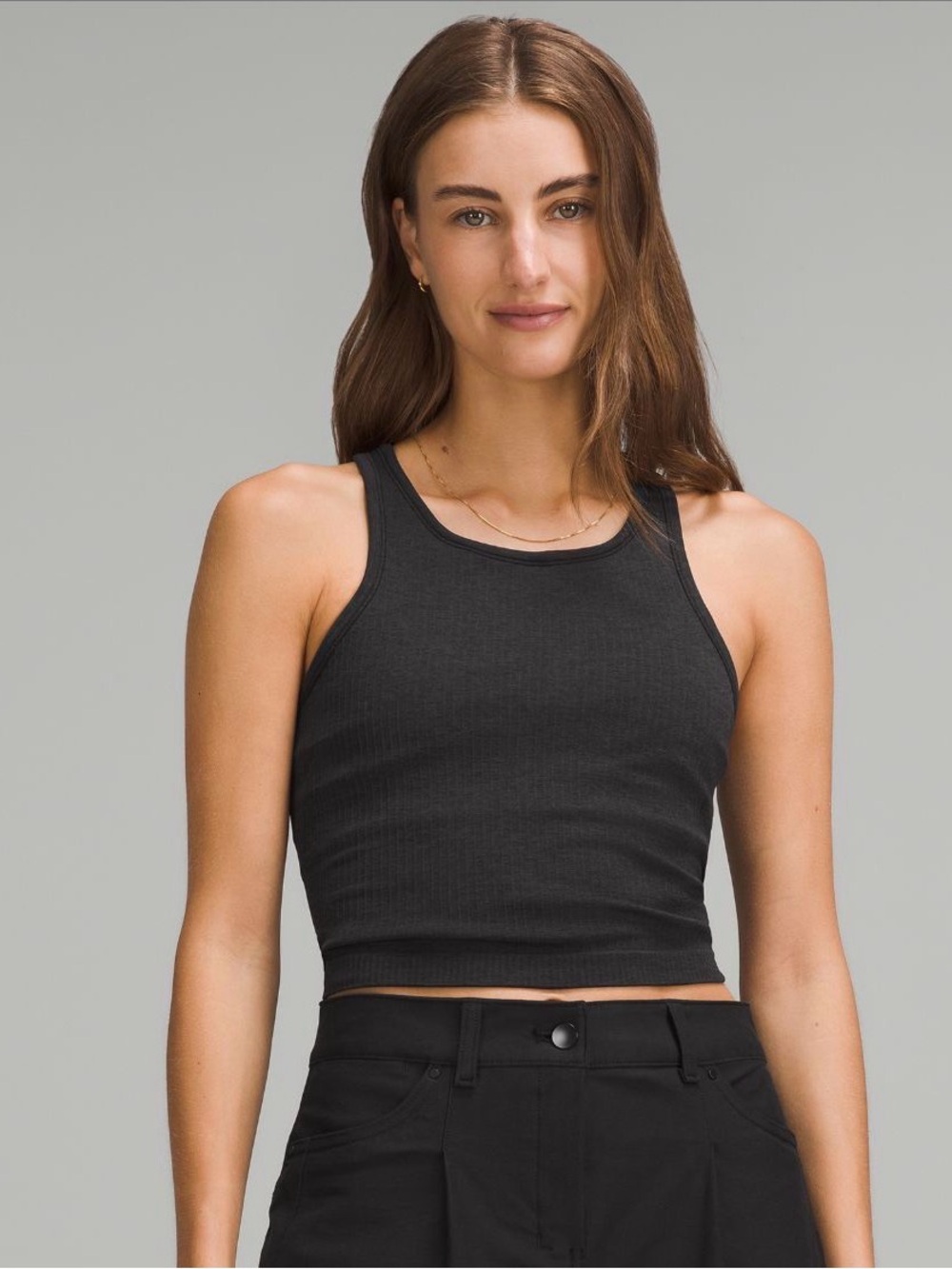 Lululemon Ebb to street ribbed tank bra- size 6